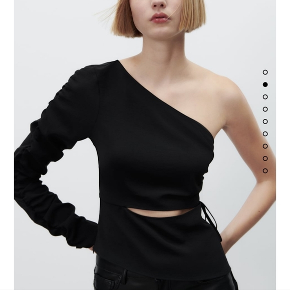 NWT Zara asymmetric cut out top - Picture 8 of 9